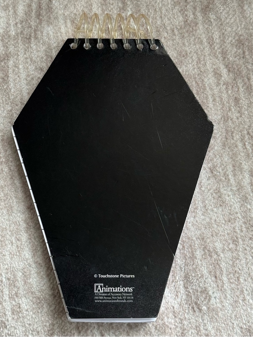 Nightmare Before Christmas Jack Skellington Coffin-Shaped Spiral Notebook - Picture 4 of 4